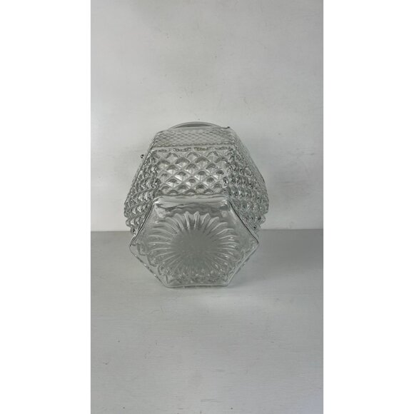 Vintage Cut Glass Biscuit or Ice Bucket With Lid & Handle - Picture 8 of 8